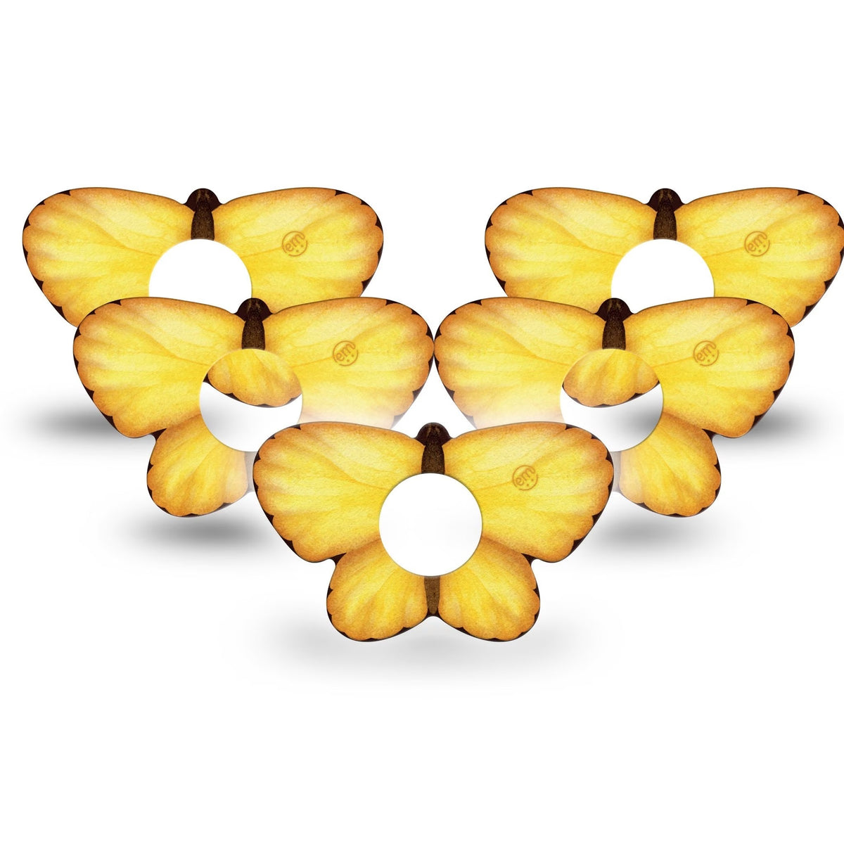ExpressionMed Golden Petal Butterfly Shape Adhesive Patch Infusion Set