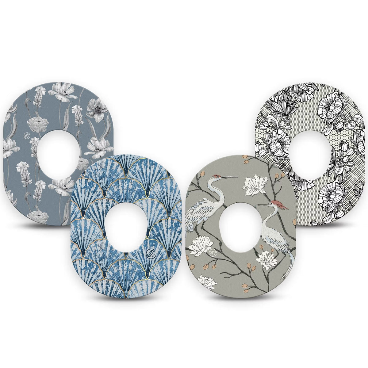 ExpressionMed Graceful Shores Variety 4 Patch Pack Dexcom G7/Dexcom ONE+