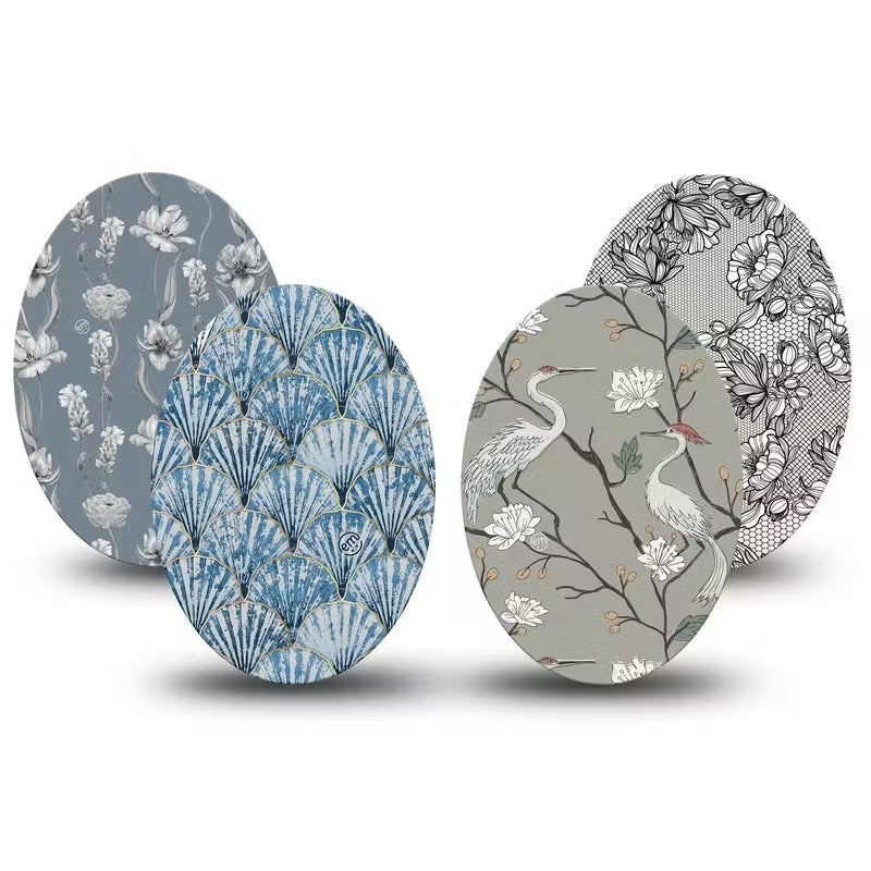 ExpressionMed Graceful Shores Variety 4 Patch Pack Oval