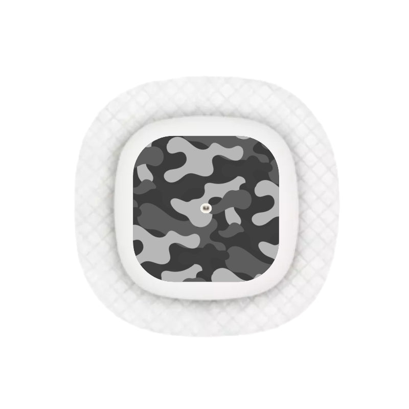 Simple Sensor Sticker Grey Scale Medtronic Simplera Sensor Sticker (Camo Collection) 4 pack ...