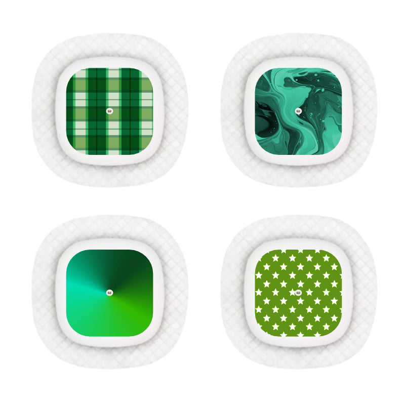 Medtronic Simplera Sensor Sticker (Grounded Greens) 4 pack