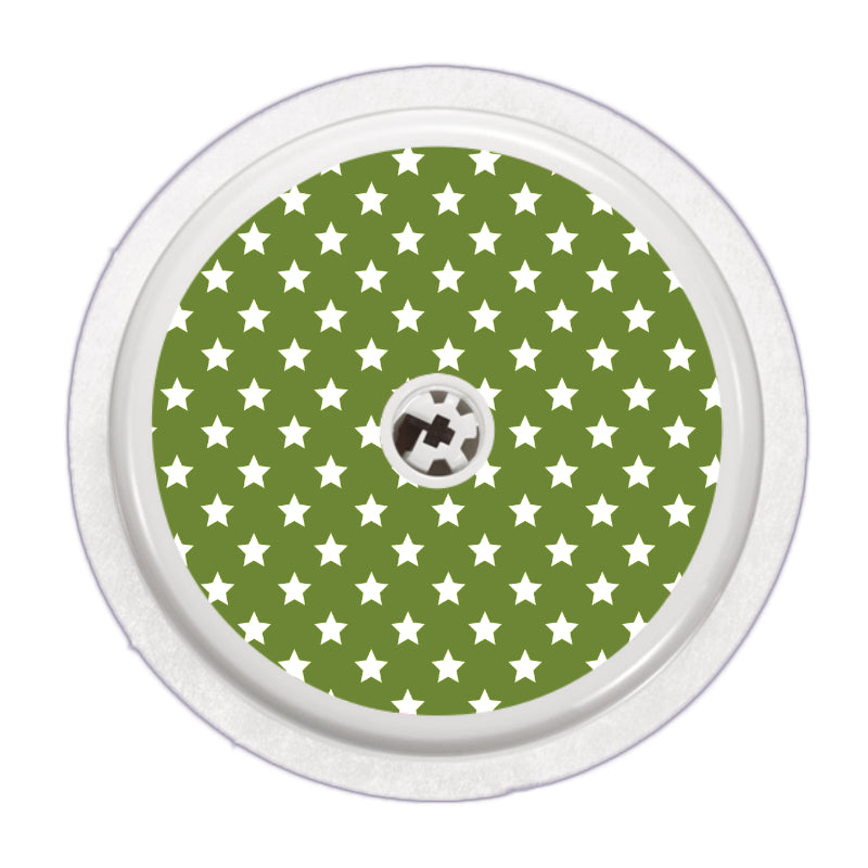 Freestyle Libre 2 Sensor Stickers (Grounded Greens) 6 pack