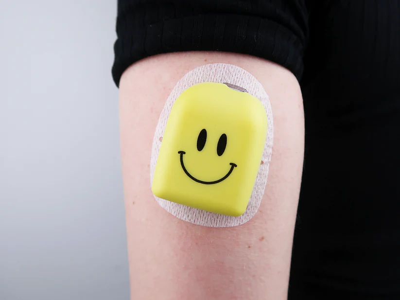 Omni Pod Reusable Cover (Happy) Yellow