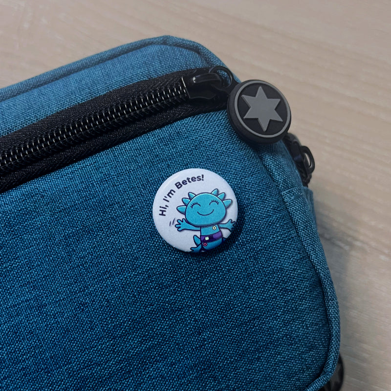 Betes the Axolotl Badges - pack of 3
