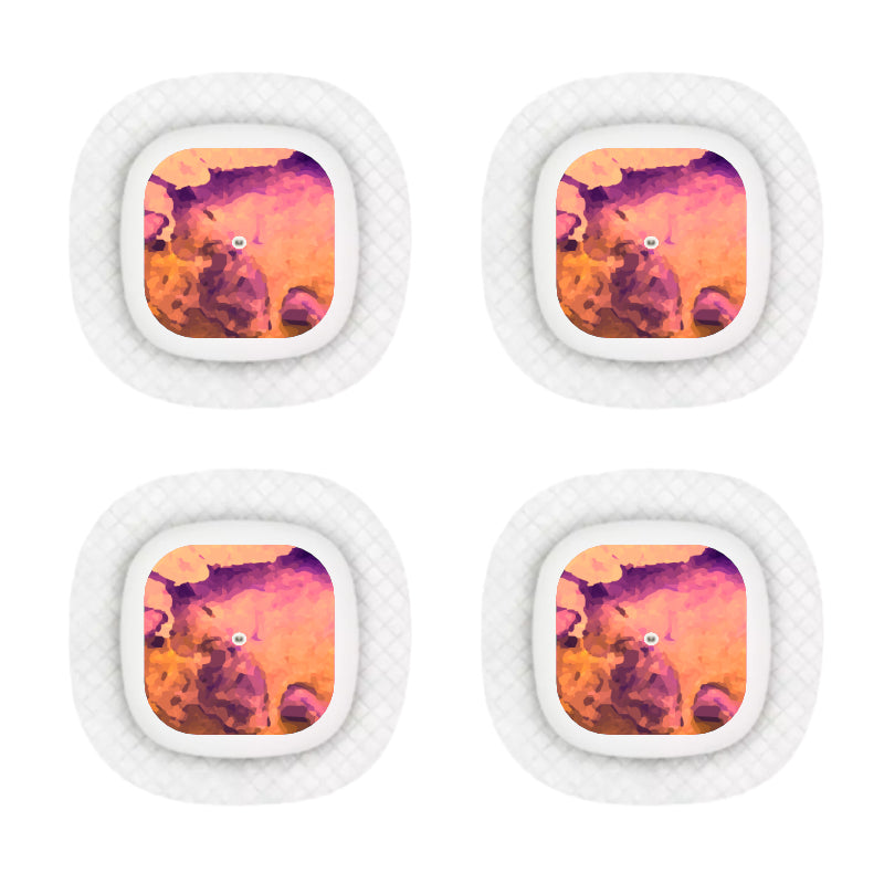 Simple Sensor Sticker Grey Scale Medtronic Simplera Sensor Sticker (Himalayan Sunset) 4 pack ...