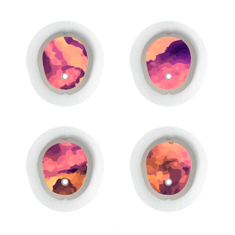 Dexcom G7/Dexcom ONE+ Sensor Sticker (Himalayan Sunset) 4pk