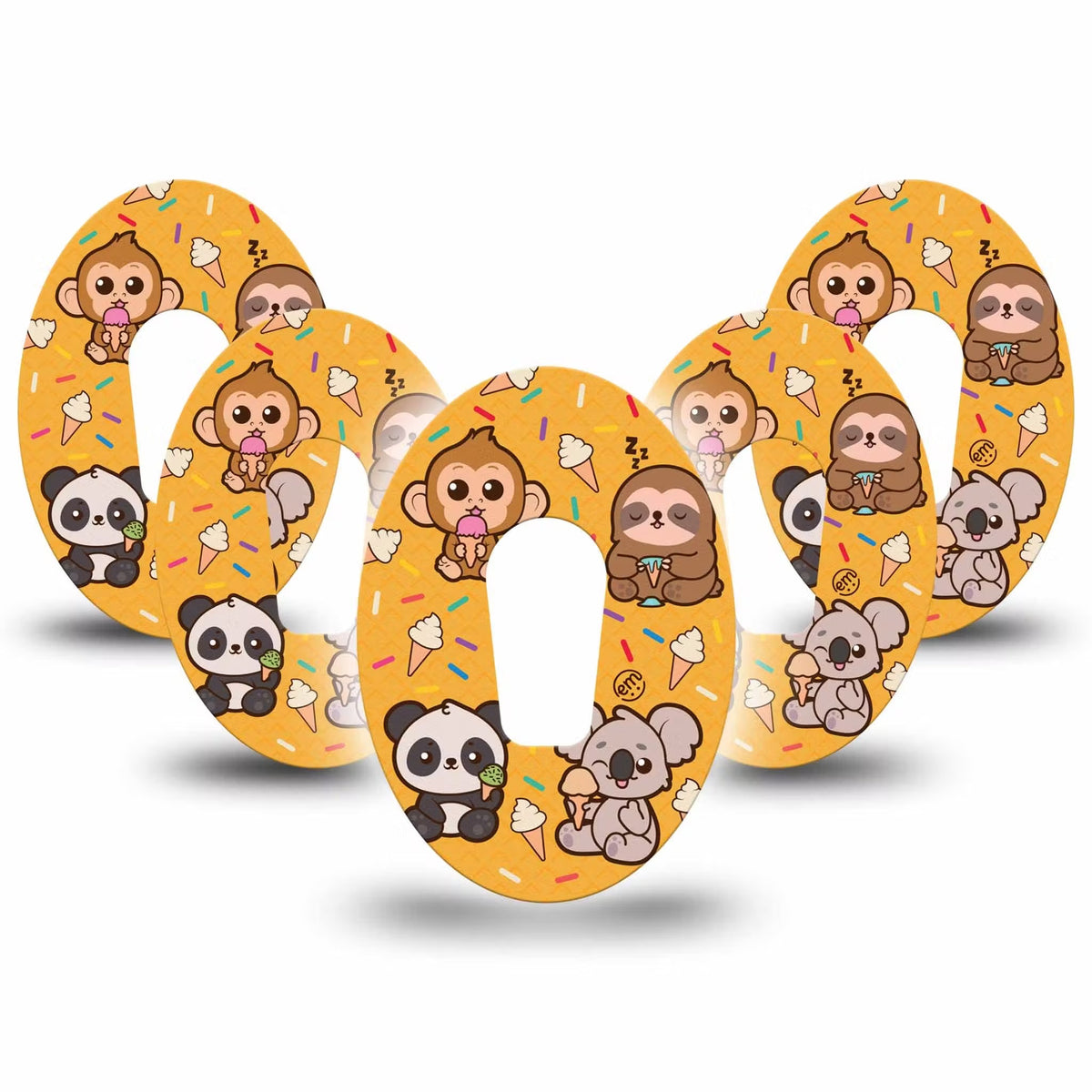 ExpressionMed Ice Cream Buddies Adhesive Patch Dexcom G6/One