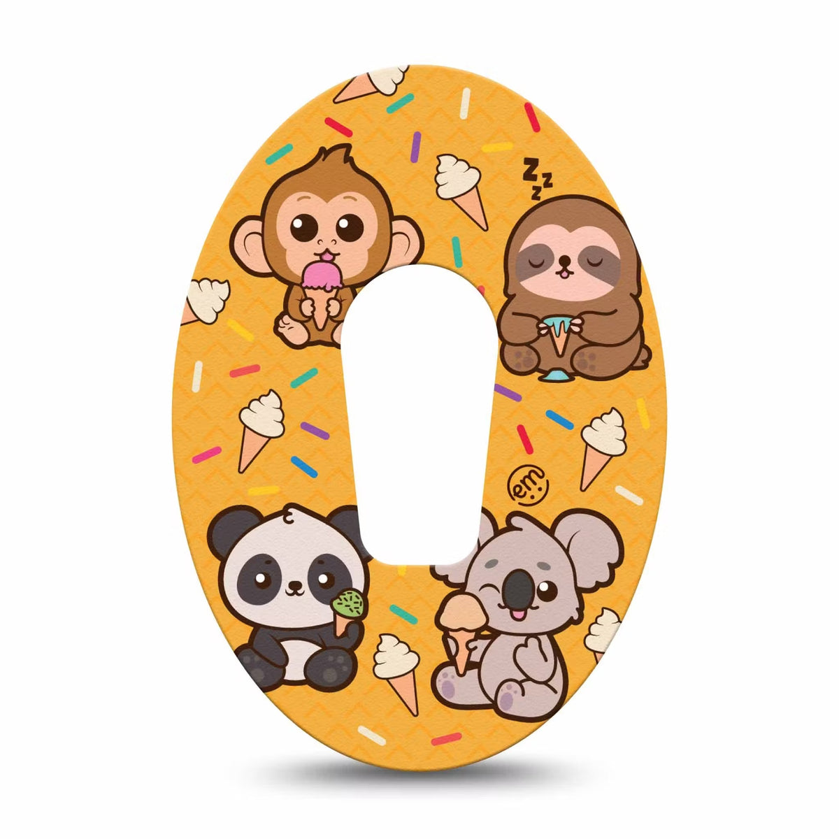 ExpressionMed Ice Cream Buddies Adhesive Patch Dexcom G6/One