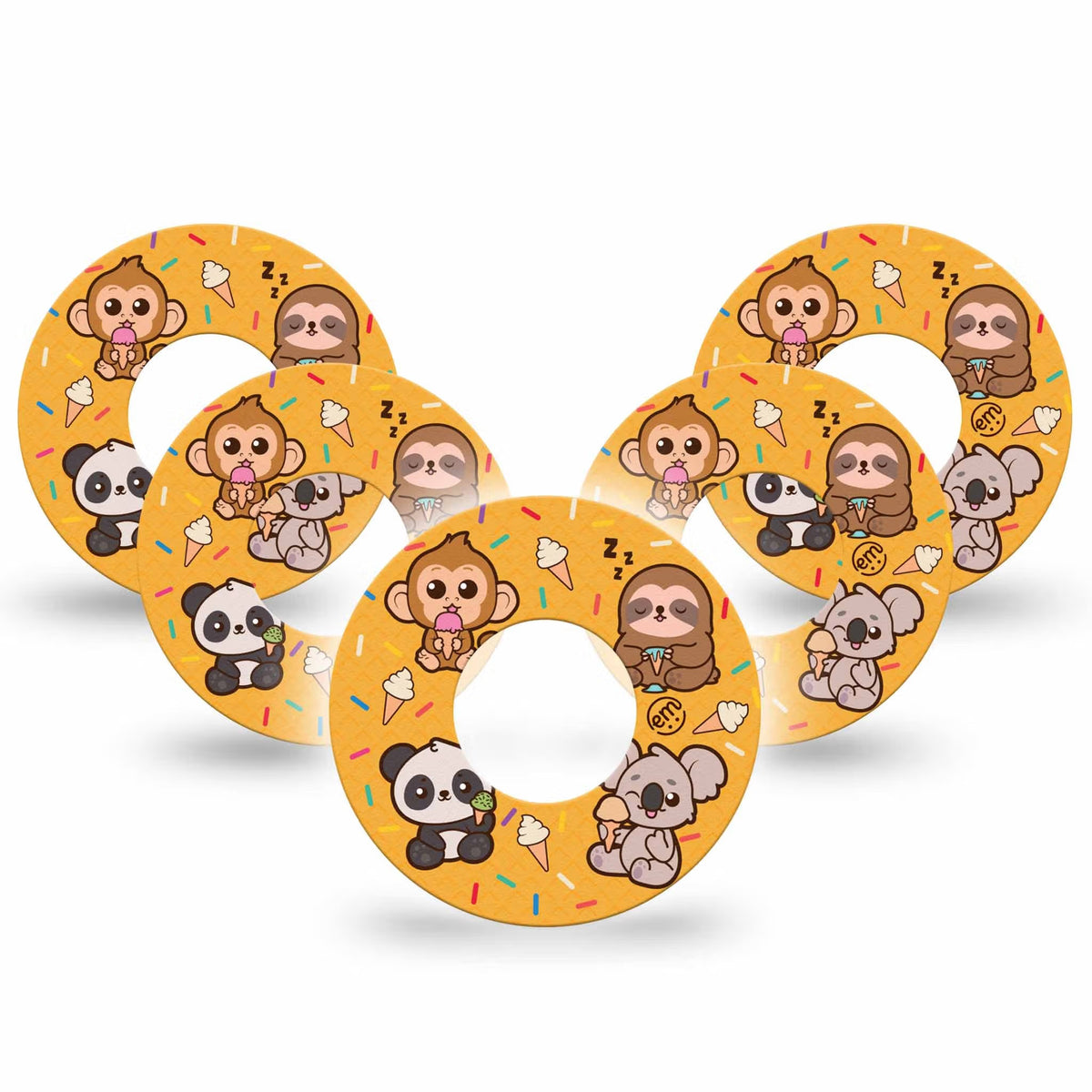 ExpressionMed Ice Cream Buddies Adhesive Patch Freestyle Libre 2