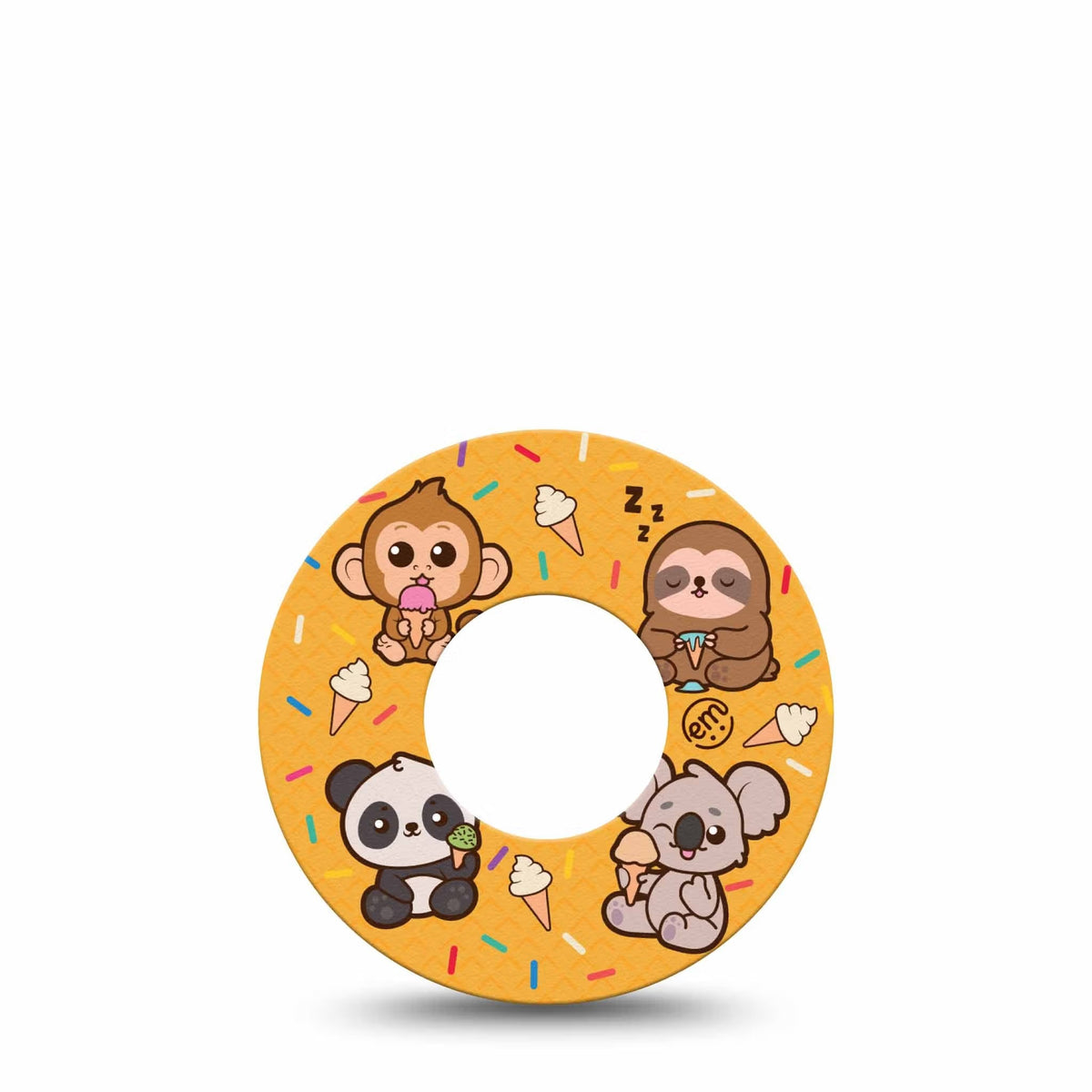 ExpressionMed Ice Cream Buddies Adhesive Patch Freestyle Libre 2