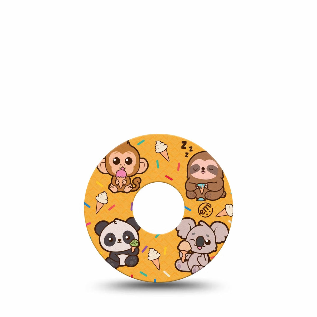 ExpressionMed Ice Cream Buddies Adhesive Patch Freestyle Libre 3