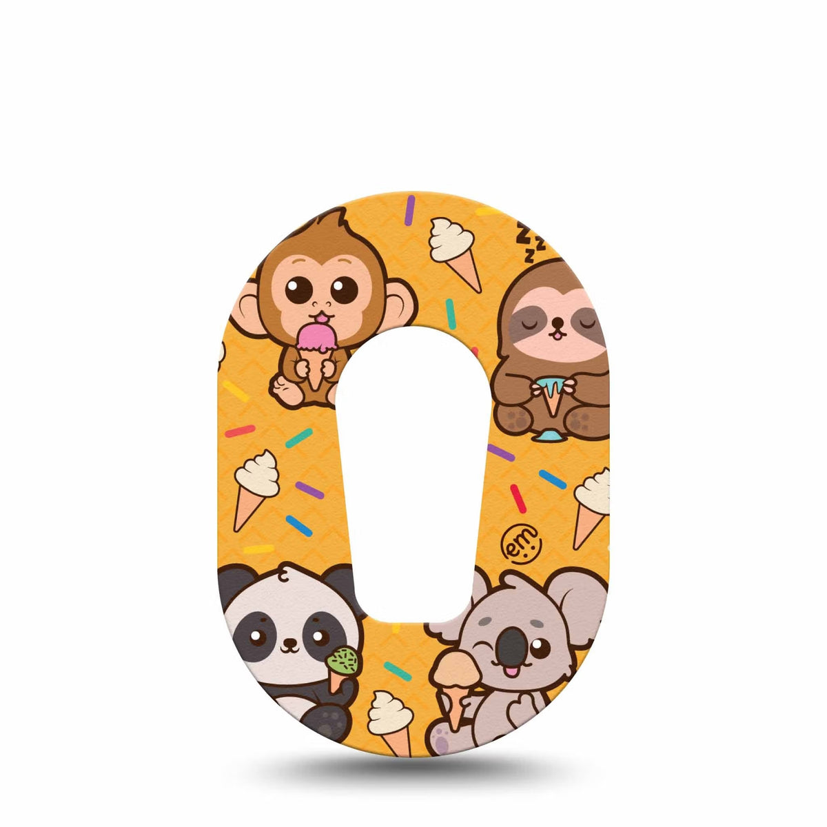 ExpressionMed Mini Ice Cream Buddies Adhesive Patch Dexcom G6/One