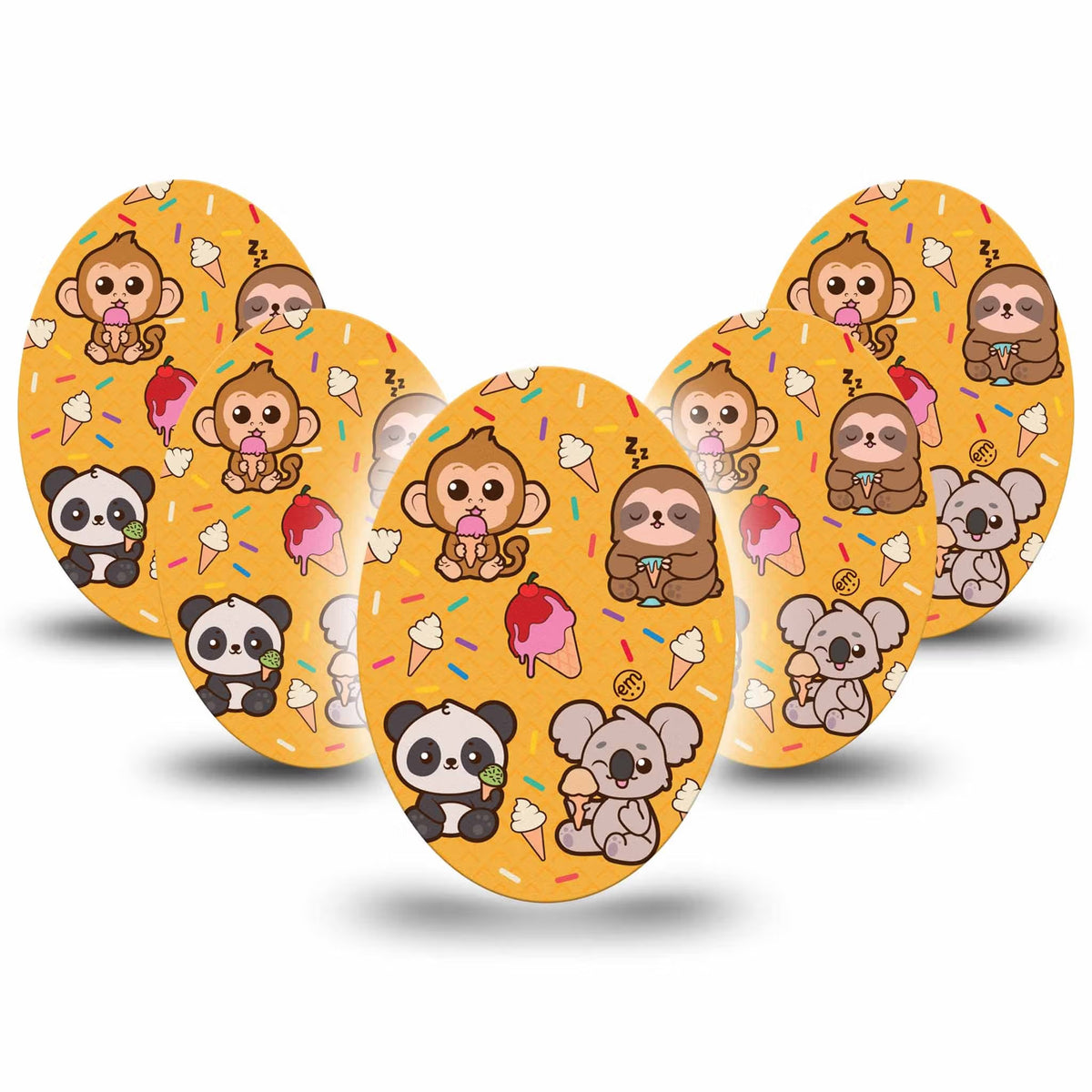 ExpressionMed Ice Cream Buddies Adhesive Patch Oval