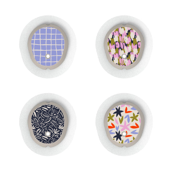 Dexcom G7/Dexcom ONE+ Sensor Sticker (Lavender Blooms Collection) 4pk ...