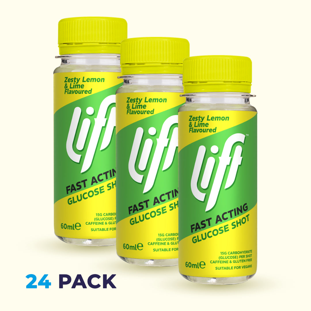 Box of 24 x Lift Zesty Lemon & Lime Glucose Shots 60ml