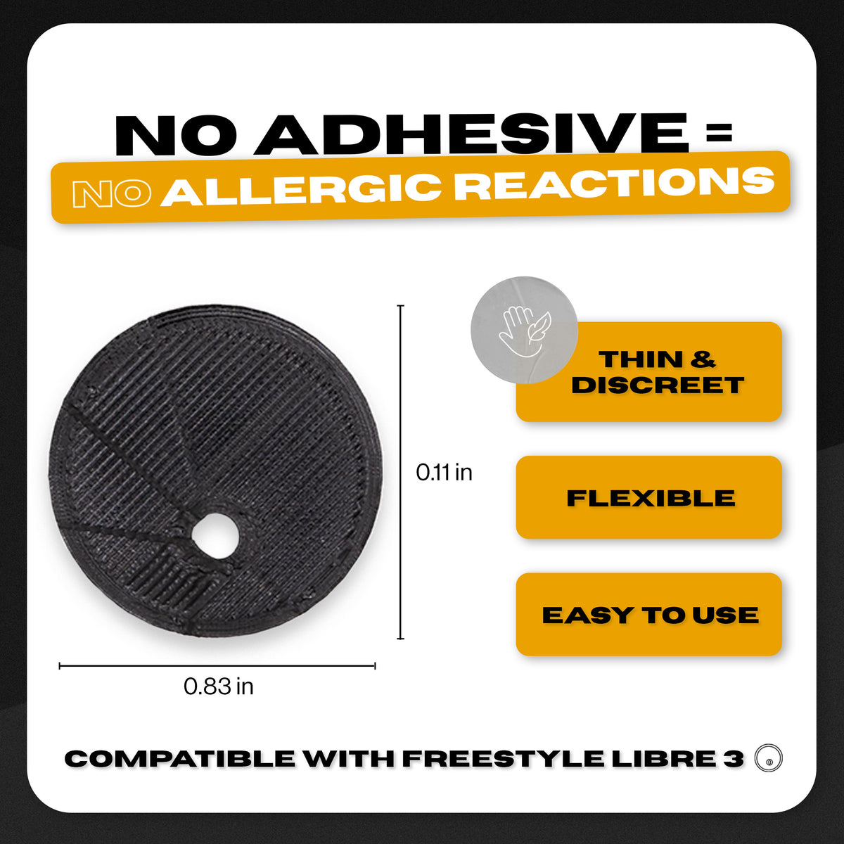Skin Defender By Skin Grip - Freestyle Libre 3