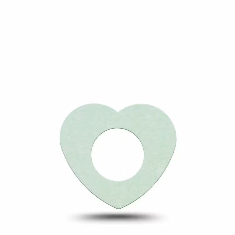 ExpressionMed Mint Green Heart Shaped Adhesive Patch Freestyle Libre 2