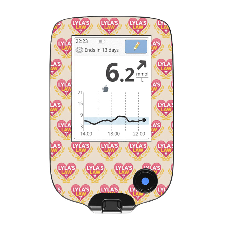 Freestyle Libre 2 Reader Sticker (Lyla's Law)