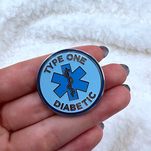 ETC (Type One Diabetic) Medical Alert Enamel Pin