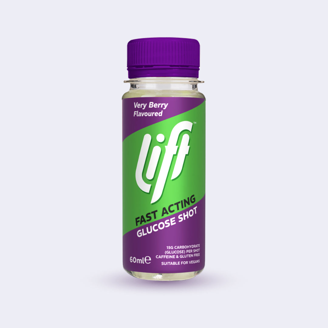 Box of 12 x Lift Very Berry Glucose Shots 60ml
