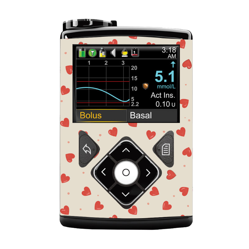 Medtronic 640/670/780G Pump Sticker (Lovehearts)