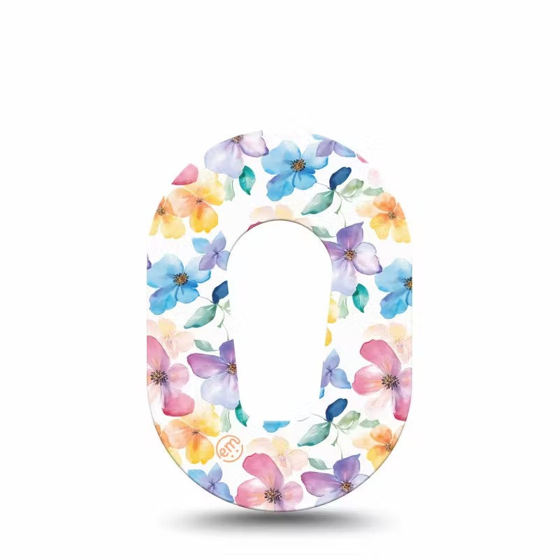 ExpressionMed Mini Luminous Florals Adhesive Patch Dexcom G6/One
