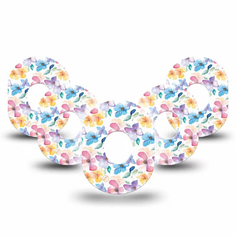 ExpressionMed Luminous Florals Adhesive Patch Dexcom G7/Dexcom ONE+