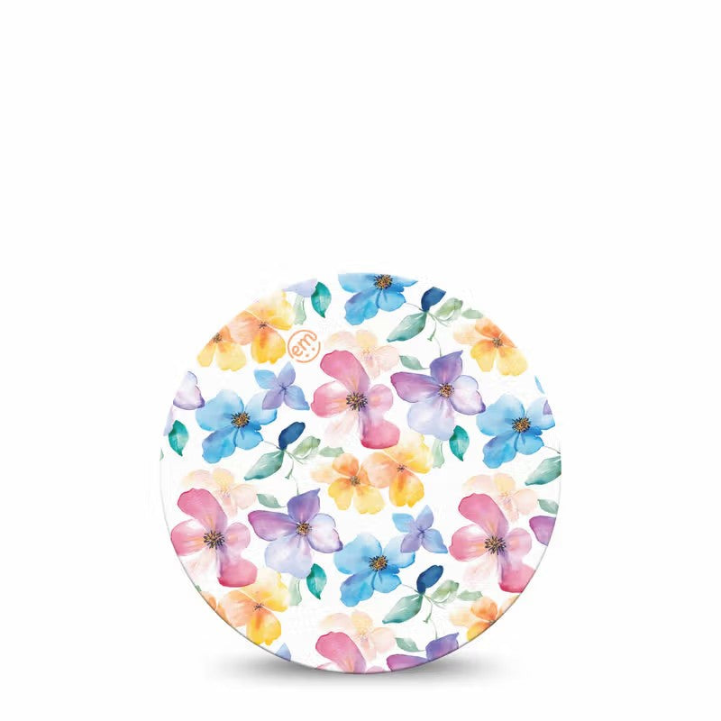 ExpressionMed OverPatch Luminous Florals Adhesive Patch Freestyle Libre 2 or 3