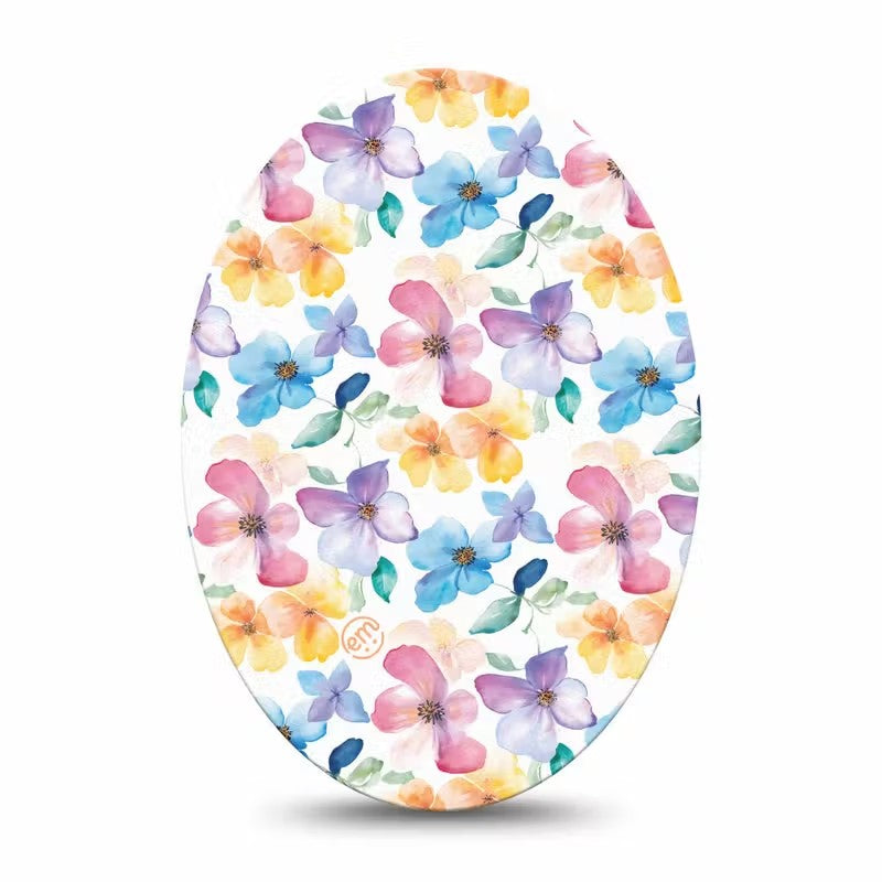 ExpressionMed Luminous Florals Adhesive Patch Oval