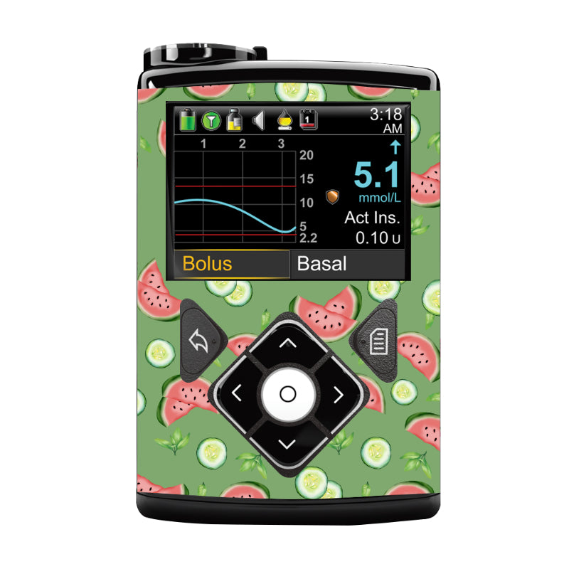 Medtronic 640/670/780G Pump Sticker (Melon Green Oasis)