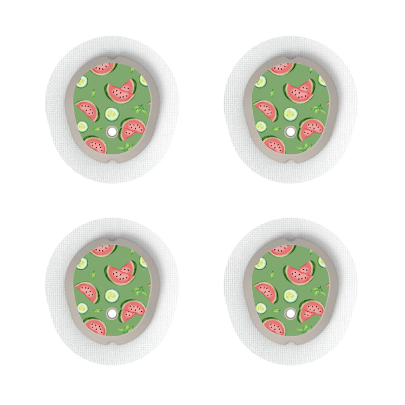 Dexcom G7/Dexcom ONE+ Sensor Sticker (Melon Green Oasis) 4pk