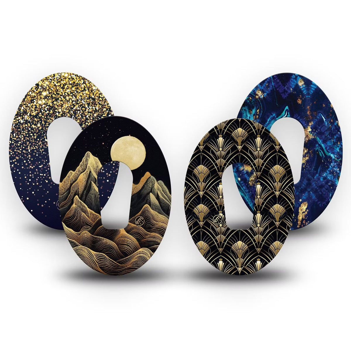 ExpressionMed Midnight Majesty Variety 4 Patch Pack Dexcom G6/One