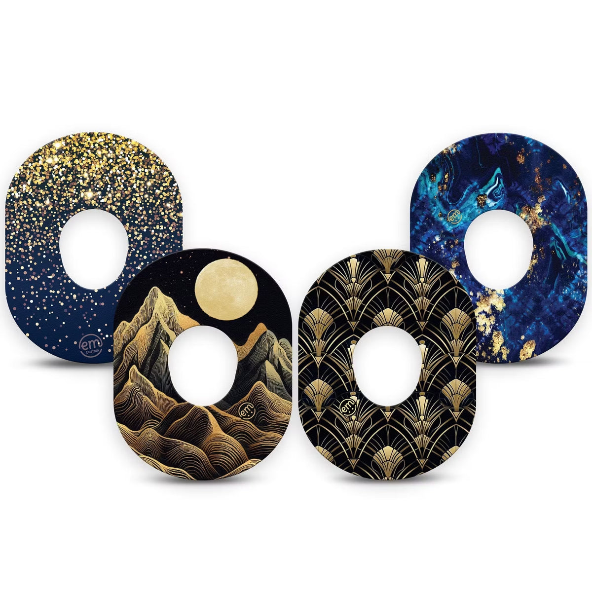 ExpressionMed Midnight Majesty Variety 4 Patch Pack Dexcom G7/Dexcom ONE+