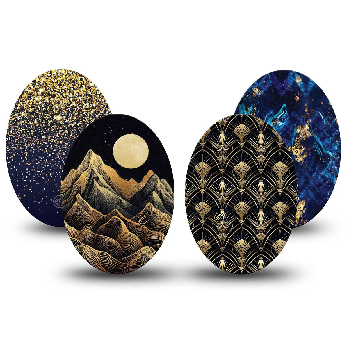 ExpressionMed Midnight Majesty Variety 4 Patch Pack Oval