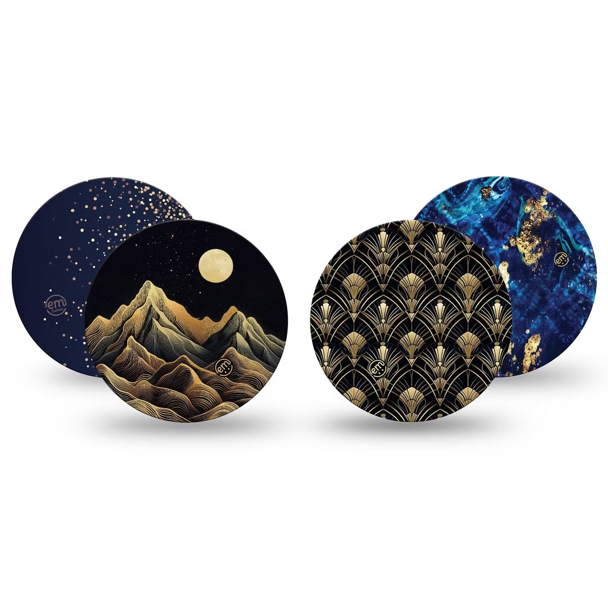 ExpressionMed OverPatch Midnight Majesty 4 Patch Pack Freestyle Libre 2 or 3