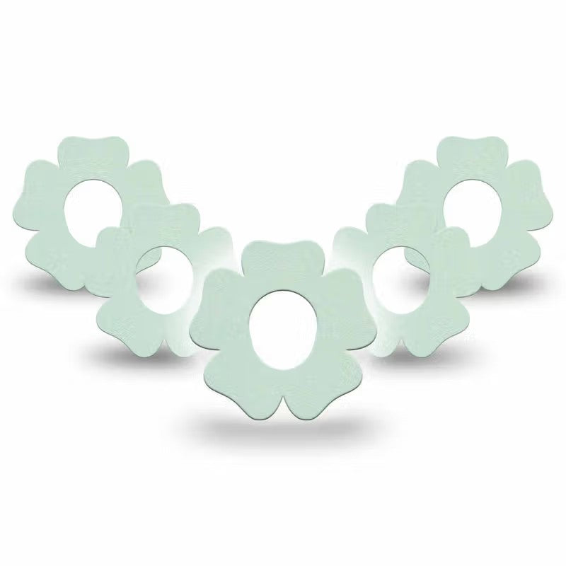 ExpressionMed Mint Green Dexcom G7 Flower Adhesive Patch