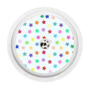 Freestyle Libre 2 Sensor Cover (Multi-Coloured Stars)