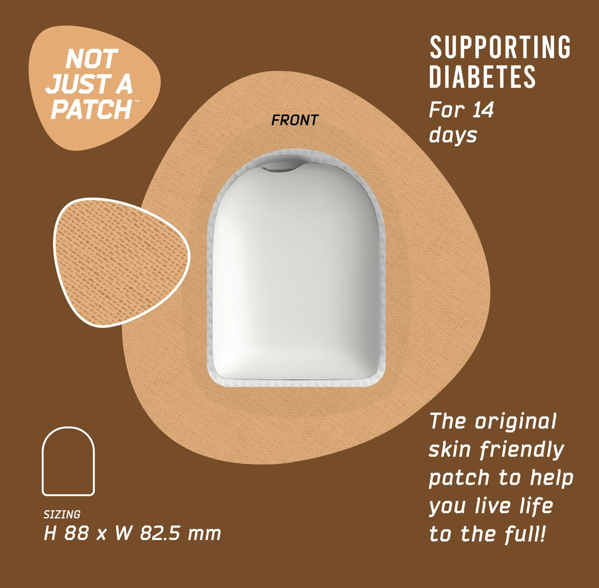 Not Just a Patch - Omnipod - 20 Pack - Choose Colour