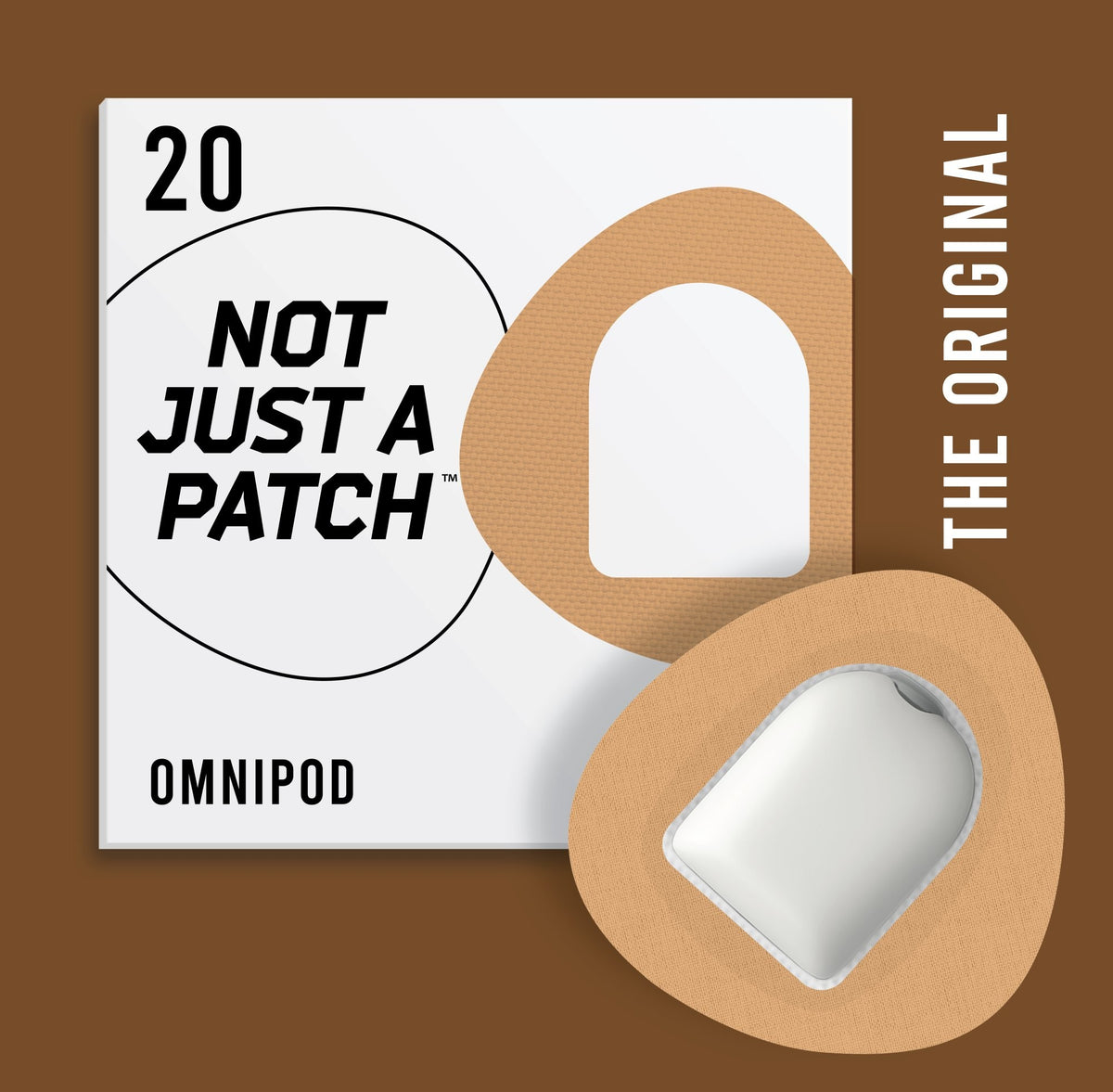 Not Just a Patch - Omnipod - 20 Pack - Choose Colour