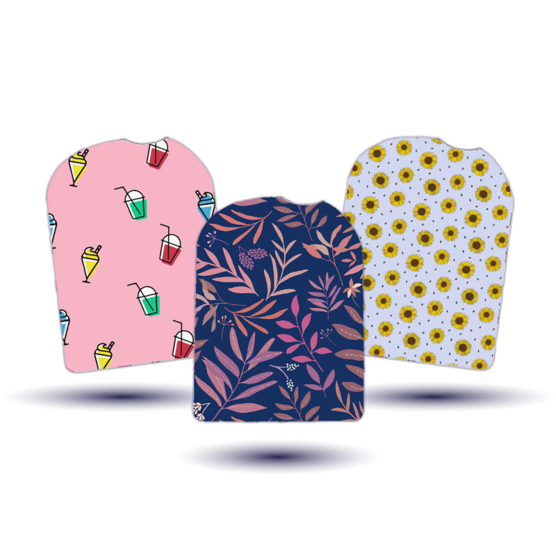 Omnipod Cover Sticker (Navy Summer) 3pk