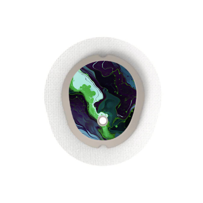 Dexcom G7/Dexcom One+ Sensor Sticker (Neon Midnight) 6 pack