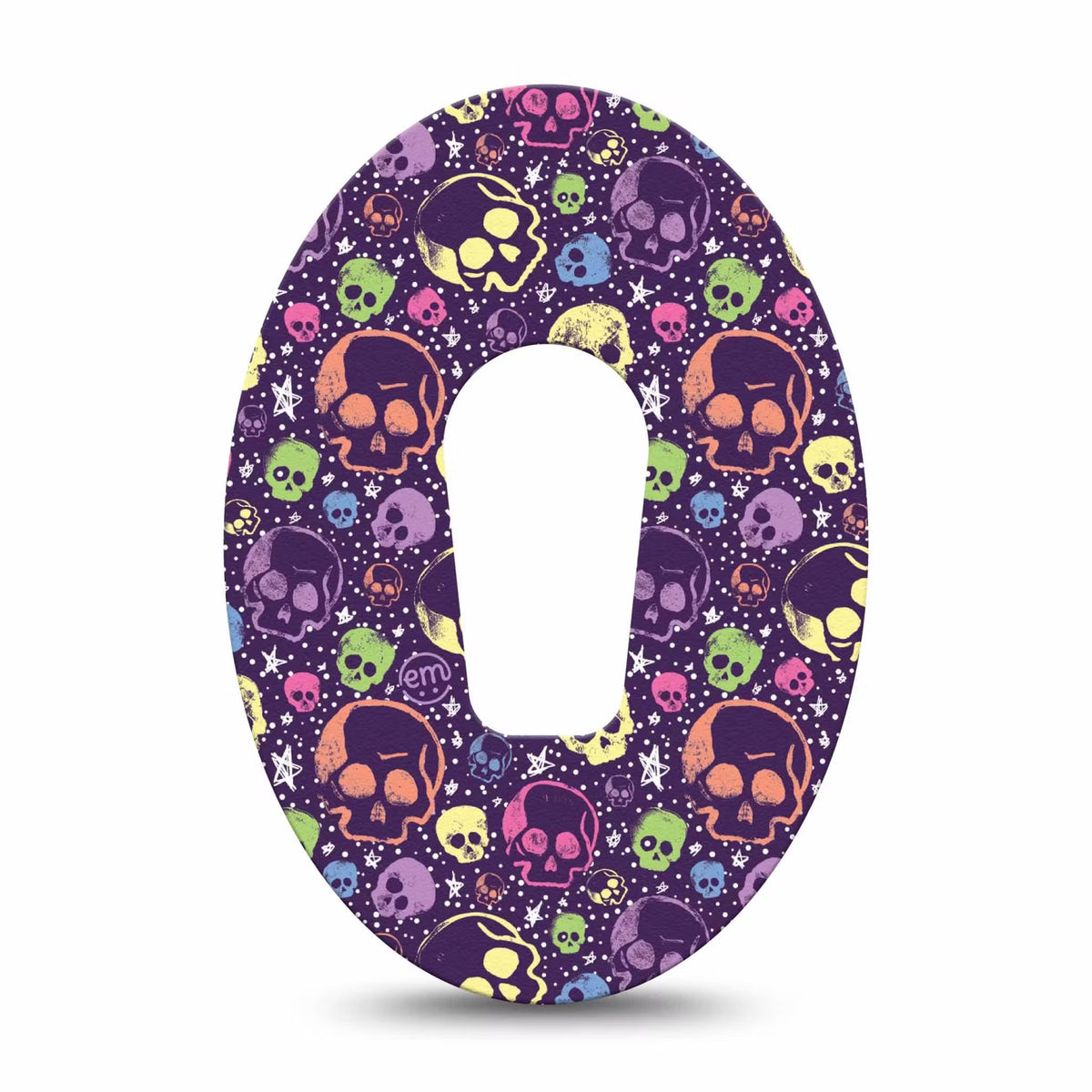 ExpressionMed Neon Skulls Adhesive Patch Dexcom G6/One