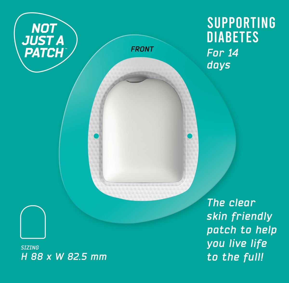 Sample Patch - Not Just a Patch Clear - Omnipod