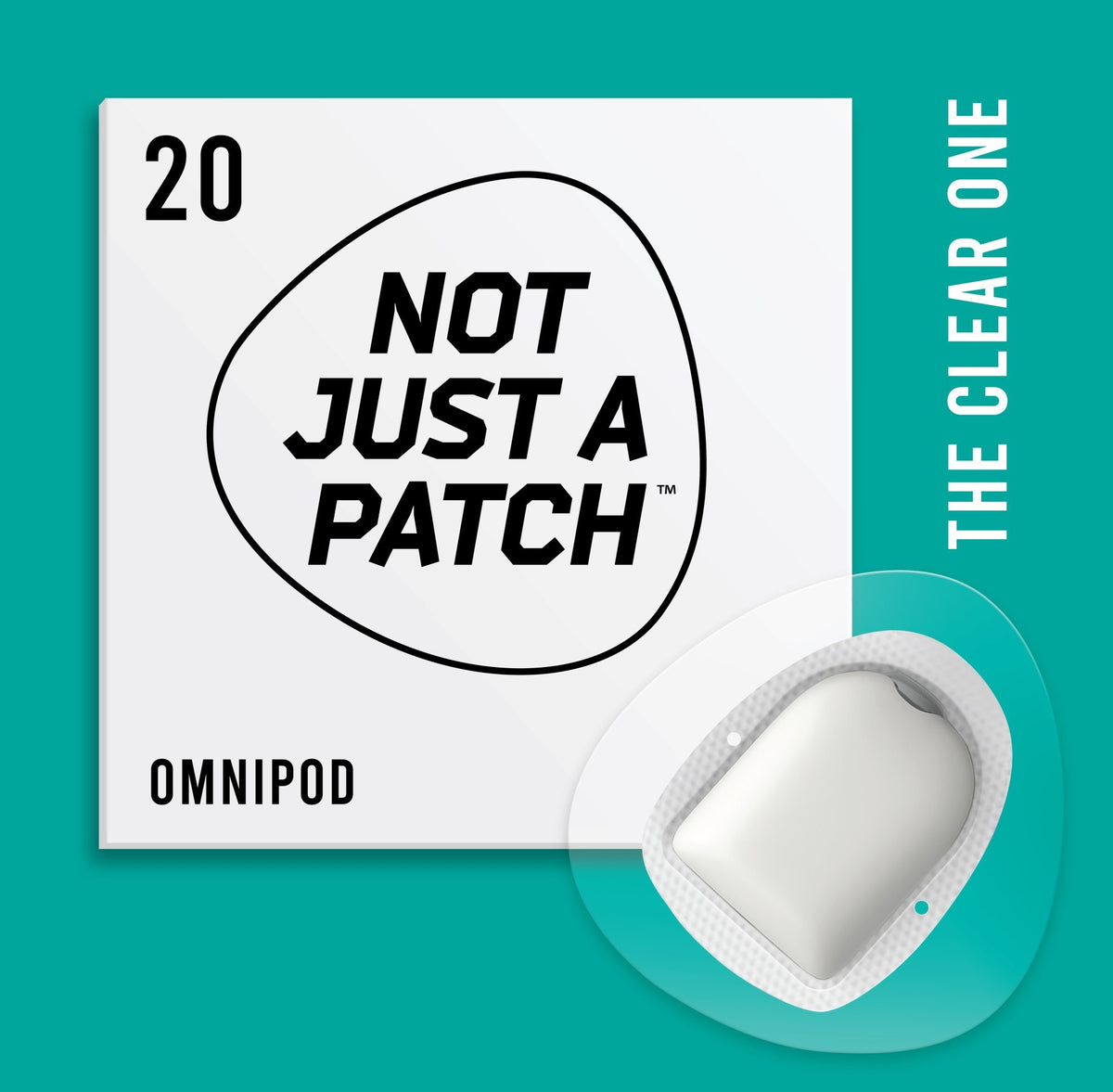 Not Just a Patch Clear - Omnipod - 20 Pack
