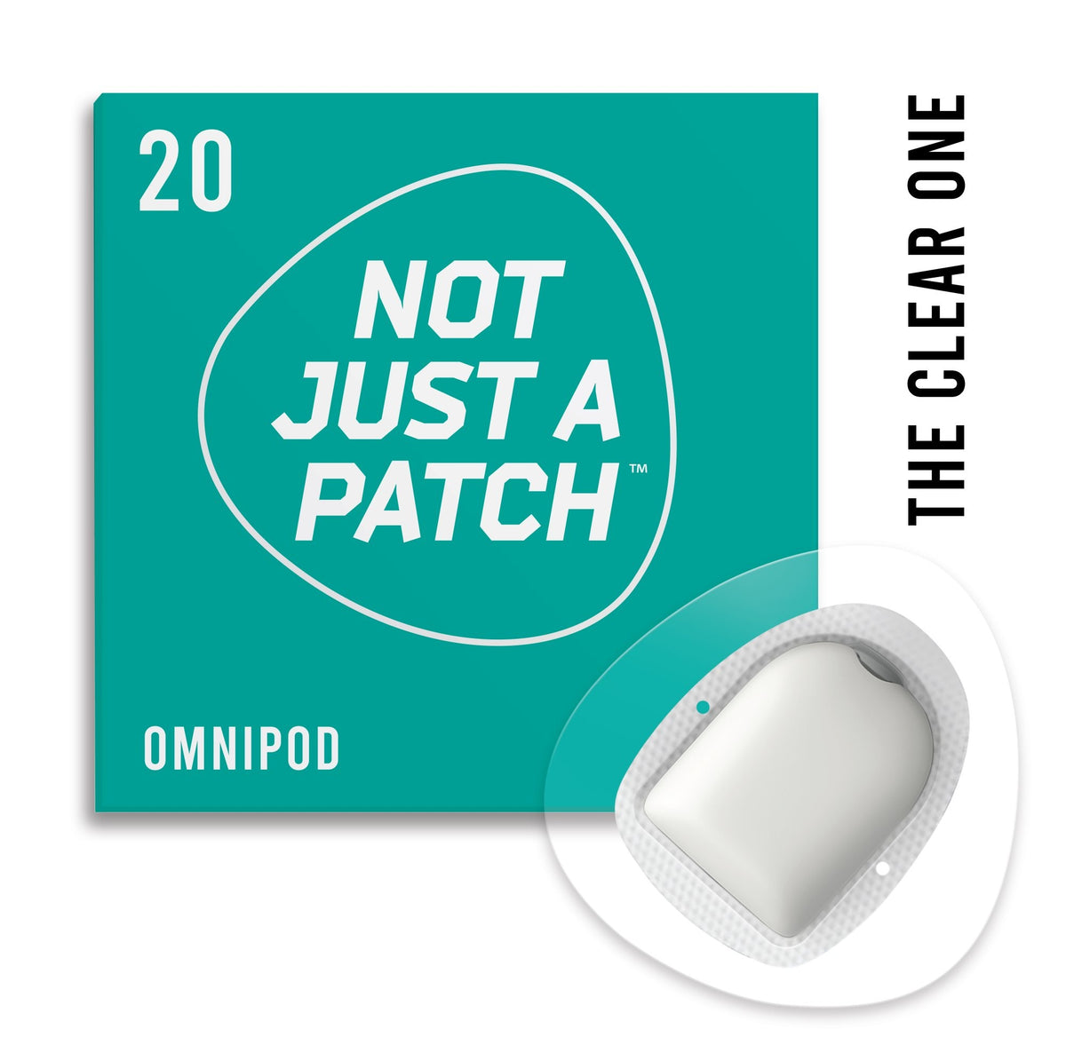 Not Just a Patch Clear - Omnipod - 20 Pack