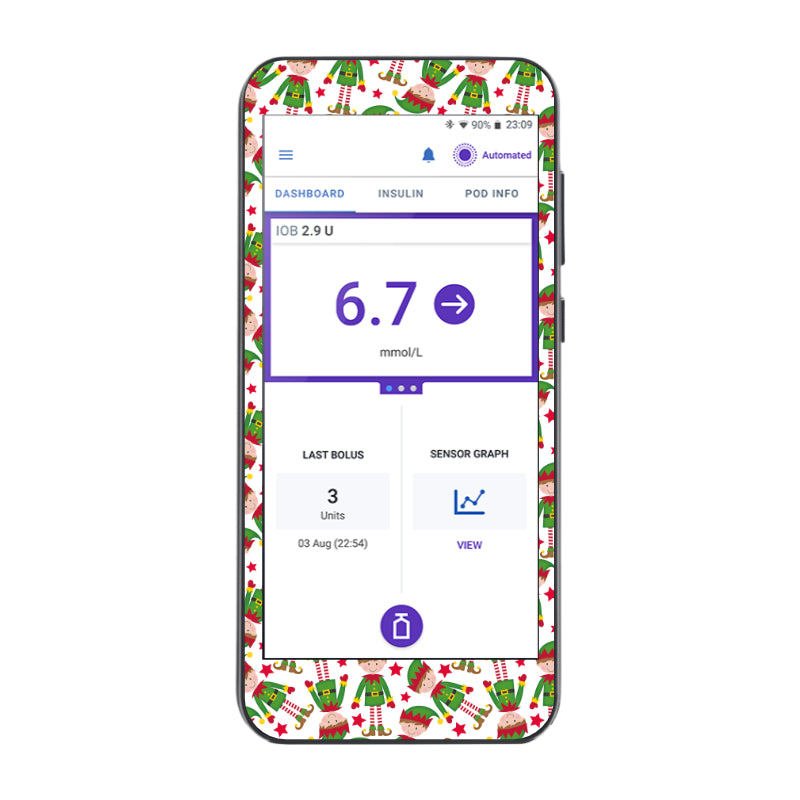 Omnipod 5 Cover Sticker (Cheeky Elves)