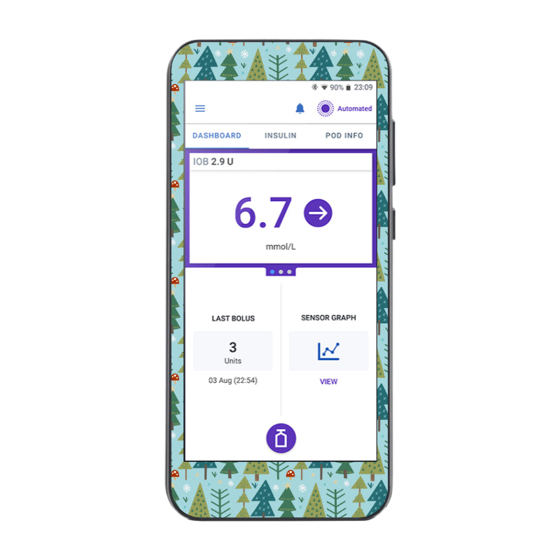 Omnipod 5 Cover Sticker (Friendly Forest)