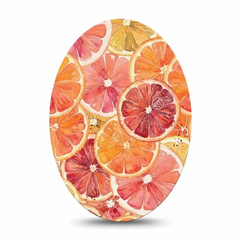 ExpressionMed Oranges Adhesive Patch Oval