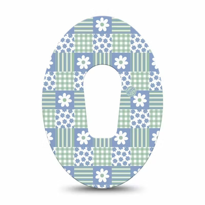 ExpressionMed Patchwork Flowers Adhesive Patch Dexcom G6/One