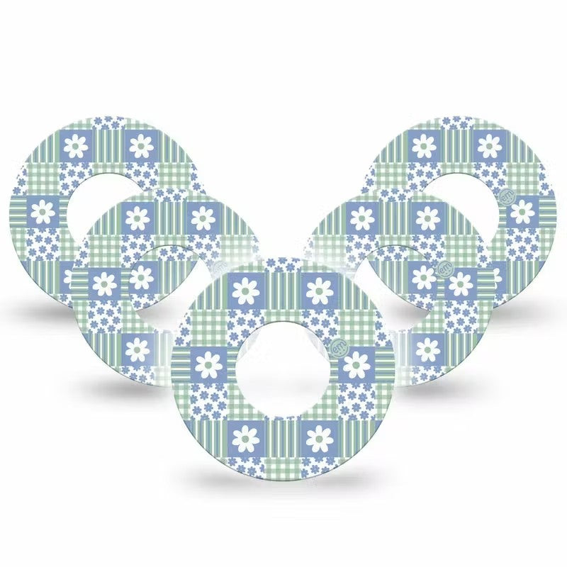 ExpressionMed Patchwork Flowers Adhesive Patch Freestyle Libre 2